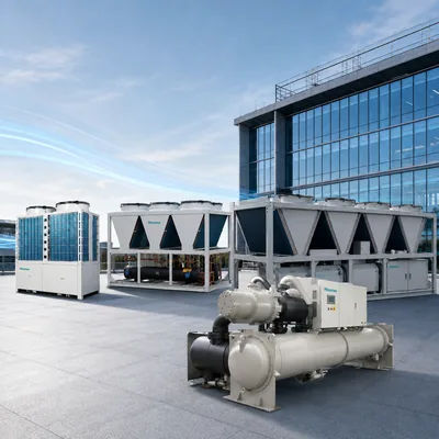 Hisense air- and water-cooled chillers — Hisense HVAC
