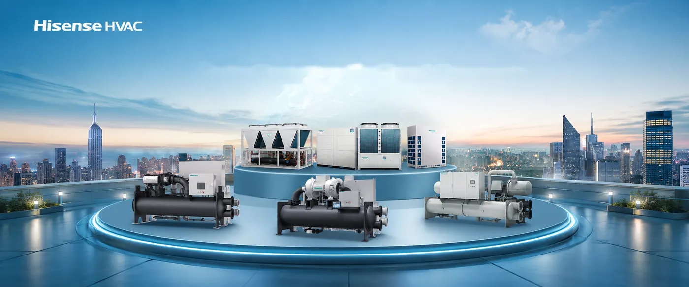 Gama komerciale e çilerëve Hisense HVAC